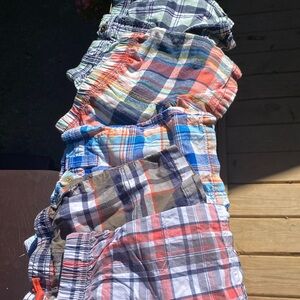 5 plaid toddler shorts- assorted brands